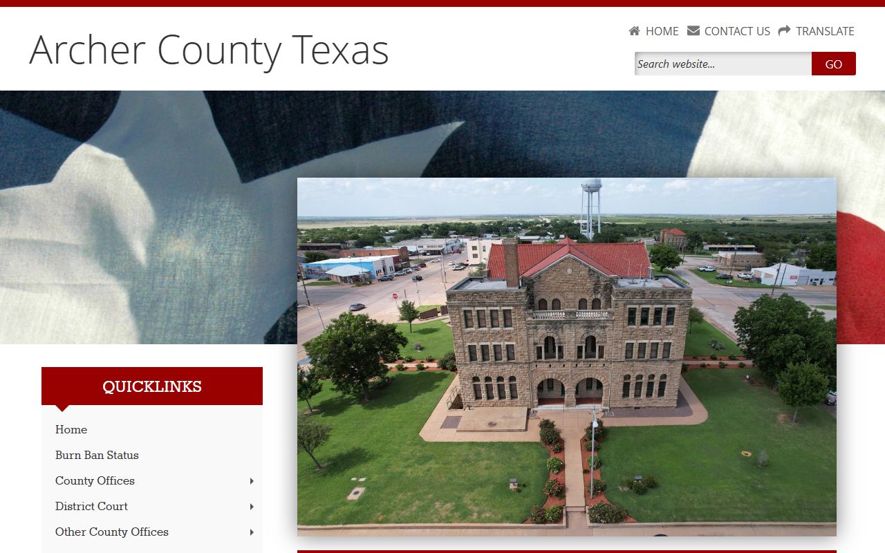 Archer County Clerk probate court records website