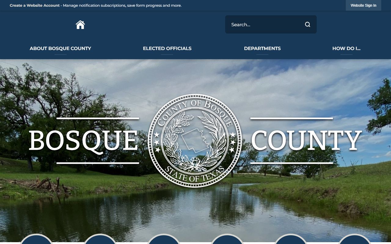 Bosque County Clerk probate court records