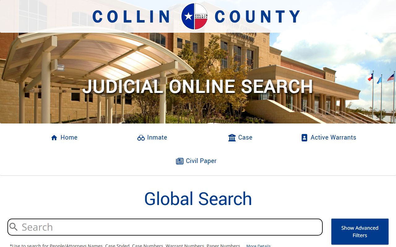 Collin County judicial records search portal for probate court records