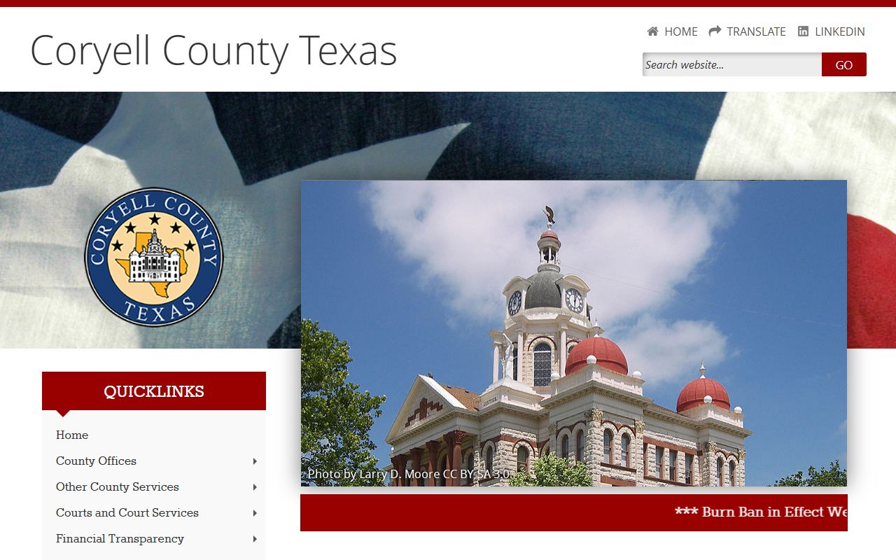 Coryell County Clerk probate court records