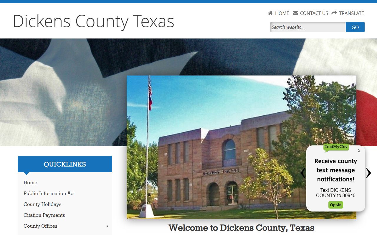 Dickens County Clerk probate court records