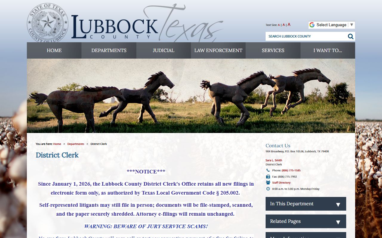 Lubbock County Texas probate court records