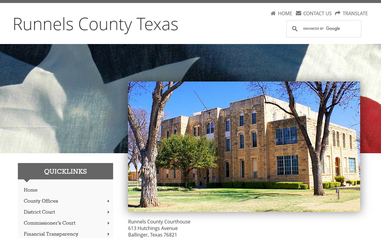 Runnels County probate court records